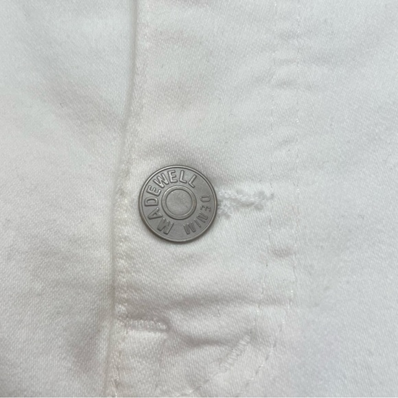 MADEWELL 10” High-Rise Skinny 37 T Tall white denim jeans NWT - Picture 14 of 16